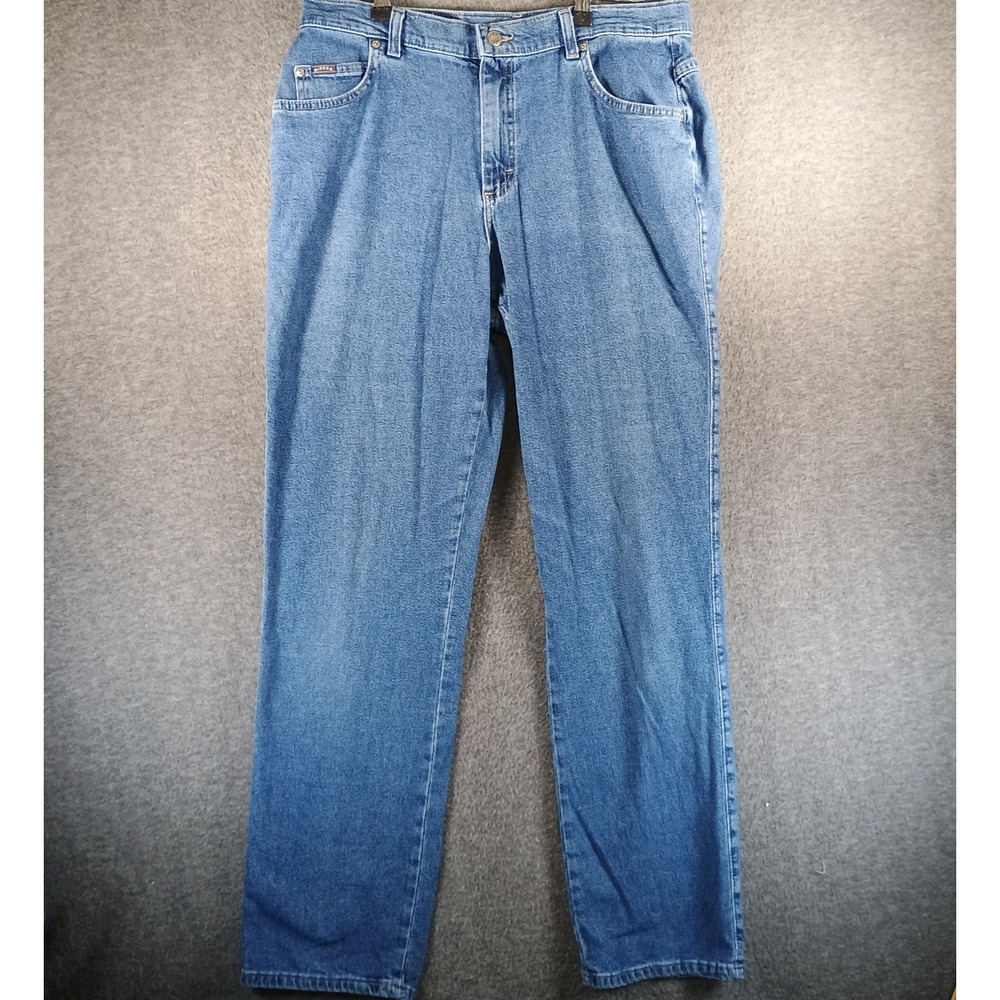 Vintage Denim Riders By Lee Jeans Women 16L High Rise Straight Leg American